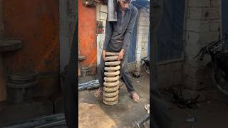 Hydraulic press VS strongest spring youtubeshorts shortsfeed foryou [upl. by Dhiman97]