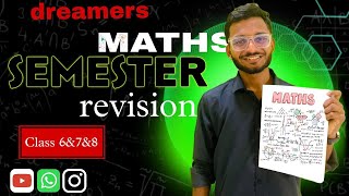 REVISION SHEET 1  GRADE 6  MATHS  MAHARASHTRA BOARD  SEMESTER 1 [upl. by Aicemat]