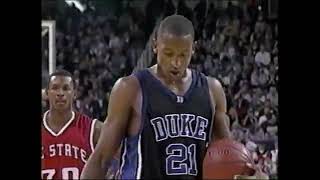 392001 ACC Tournament  Quarterfinals 3 Duke Blue Devils vs NC State Wolfpack [upl. by Aierb]