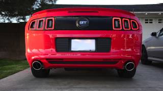 2013 Mustang GT 50 Borla SType AxleBack [upl. by Venita]