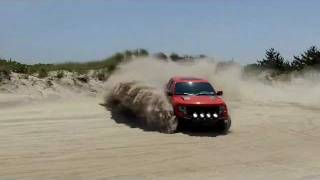 Ford F150 Raptor Jump at Beach [upl. by Alilak]