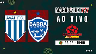 JOGO COMPLETO AVAÍ X BARRA  8ª RODADA  CATARINENSE 2024 [upl. by Euqinoj438]