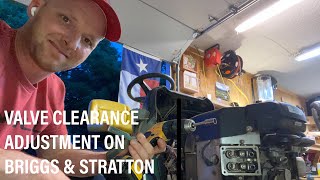 How to Adjust Valves on Briggs amp Stratton Engine THE CORRECT WAY [upl. by Rabin]