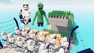 Starwars vs Zombie 200 Units  Totally Accurate Battle Simulator TABS [upl. by Isaac]