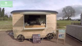 Road towable coffee hut amp catering units by Blackdown® Shepherd Huts [upl. by Llewop]