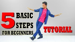 5 Basic Dance Steps for Beginners  Nishant Nair Tutorial [upl. by Athalia]