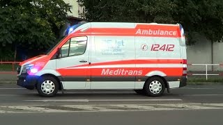 Praha Meditrans RZP 152  Prague Meditrans ambulance responding CZ  1082016 [upl. by Eillat883]