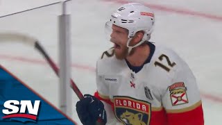 Panthers Eric Staal Opens Scoring In Stanley Cup Final With Shorthanded Marker [upl. by Arimahs799]