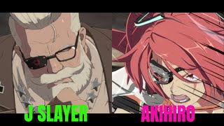 Guilty Gear Strive Joker Slayer Goldlewis VS Akihiro Baiken High Level Gameplay [upl. by Grous]