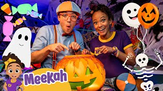 Blippi and Meekahs Halloween Games  Educational Videos for Kids  Blippi and Meekah Kids TV [upl. by Dragone]