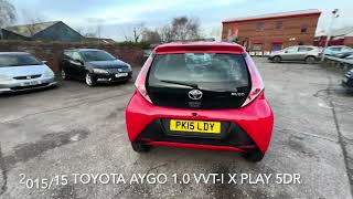 201515 Toyota AYGO 10 VVTi xplay Euro 5 5dr Euro 5 [upl. by Enyalaj]