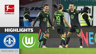 Big Win Despite Early Red Card  Darmstadt 98  VfL Wolfsburg 01  MD 15 – Bundesliga 202324 [upl. by Eniamej]