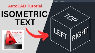 ISOMETRIC TEXT Tutorial  AutoCAD [upl. by Ellesig648]