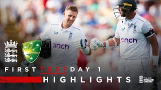 Root Begins Series with Century  Highlights  England v Australia Day 1  LV Insurance Test 2023 [upl. by Aytnahs]