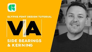 Font Design Easy Kerning and Side Bearings in Glyphs App Tutorial  How to Make a font [upl. by Fulton]