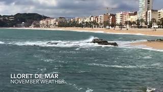 Lloret de Mar November Weather [upl. by Schramke]