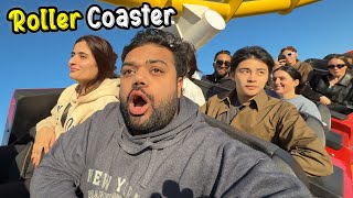 Riding A Roller Coaster On A Beach 😍🎢  Samandar Mein Amusement Park In United States Of America 🇺🇸 [upl. by Ibbob]