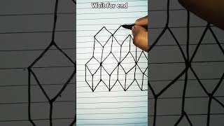 3d cubes drawing art 3ddrawing viral shortsfeed youtubeshorts [upl. by Blount]