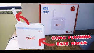 MODEM DA CLARO ZTE MF253V 4GMAX MUITO FÁCIL LIGAR [upl. by Odnomra]