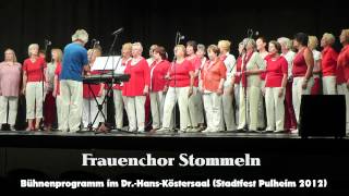 Frauenchor Stommeln auf der Bühne des Köstersaals in Pulheim mp4 [upl. by Janaya]