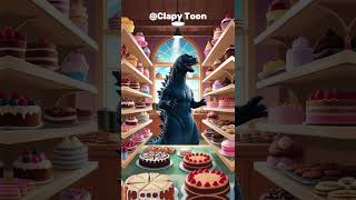 Godzilla the Demon King A Sweet Tooth Story 🍰🔥 shorts viral Godzilla FunnySong SweetTooth fyp [upl. by Merc]