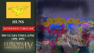 EU4 Timelapse  HUNS Attack Eastern Roman Empire [upl. by Artema573]