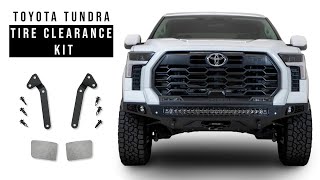 20222024 Toyota Tundra Tire Clearance Kit Install [upl. by Neomah11]