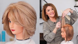 Best BUTTERFLY Bob Movement amp Flowy Layers Haircut Tutorial [upl. by Etnauj]