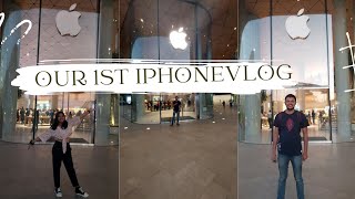 We visited Indias first apple store  iphone unboxing  Jio world drive bkc  first iphone [upl. by Nangatrad171]