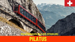 Cab Ride PILATUS the steepest cogwheel railway in the world Switzerland Train driver’s view in 4K [upl. by Evets]