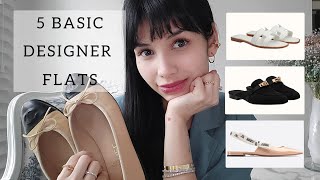 Top 5 Basic Designer Flats  Chanel Hermes Dior Ferragamo [upl. by Veats]