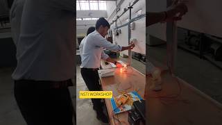 NSTI workshop Hyderabad Series Connection Practical trendingshorts electricalcircuit nsti [upl. by Llennehc]