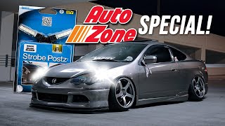 40 Autozone Strobe Lights Installation ANY CAR [upl. by Inaffets903]