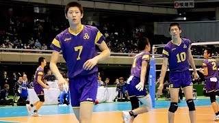 春高バレー2014 M準決 鹿児島商 × 雄物川秋田 Final set [upl. by Trebmal473]