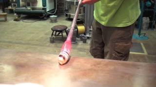 Glass blowing Ornament Demo [upl. by Doretta481]