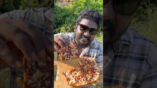 Egg pizza😋🍕🤤making short shortvideo viral food [upl. by Weatherby]