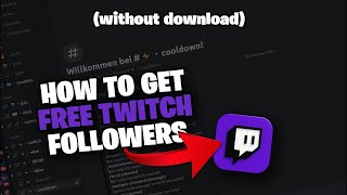 Free twitch followers discord bot 2024 [upl. by Zzaj]