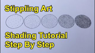 Shading Tutorial for Stippling Art  Step by Step  Dot Art  DIY  Bundela Official [upl. by Alderson]