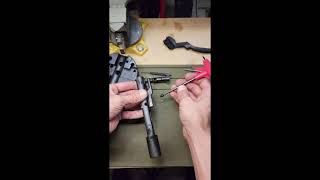 Bolt carrier group disassembly [upl. by Lairbag]