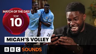 Micah Richards reminisces over stunning FA Cup volley  Match of the Day Top 10 [upl. by Rednasyl]