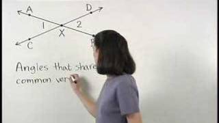 Vertical Angles  MathHelpcom  Geometry Help [upl. by Alta645]