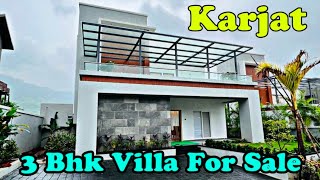 Moutain amp Waterfall View New Brand 3bhk villa For Sale In KARJAT [upl. by Arul211]