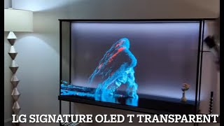 LG Introduces Signature OLED T Transparent TV at CES 2024 [upl. by Secundas]