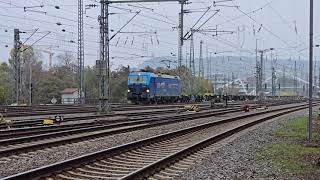 EVB Logistik Necos Smartron BR 192 0057 Kurve Bahnhof Heilbronn und Bahnhofübersicht frankenbahn [upl. by Reimer]