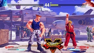 Street Fighter V Ken vs Guile [upl. by Ayamahs]