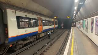 London Overground Train Approaching Wapping Station no2 [upl. by Akenn]