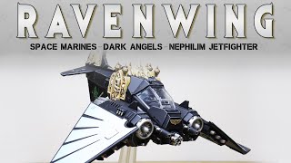 PAINTING SHOWCASE Dark Angels Dark Talon Ravenwing [upl. by Llennahs951]