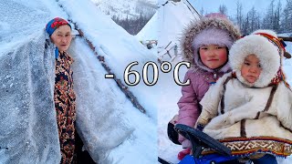 Living in Far North in winter and autumn North Nomads of Russia Ural mountains Full film [upl. by Sirovat543]