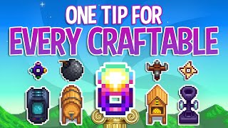 1 Tip for Every Crafting Recipe in Stardew Valley [upl. by Goebel]