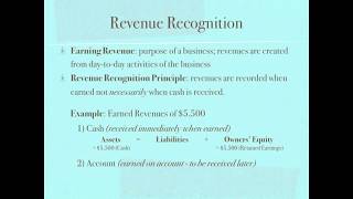 Revenue Recognition Principle and Matching Principle  Accounting video [upl. by Ennirac]